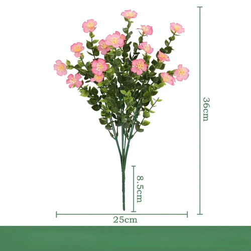 Set of 3 artificial silk eucalyptus bouquets for indoor decoration - vue 21 sur 24