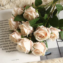 Artificial flannel flower for indoor and wedding decoration