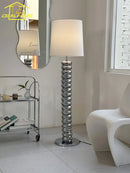 bauhaus wabi-sabi chrome floor lamp modern decorative design