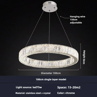 Modern crystal chandelier for elegant lighting