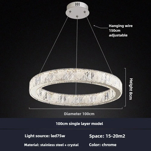 Modern crystal chandelier for elegant lighting
