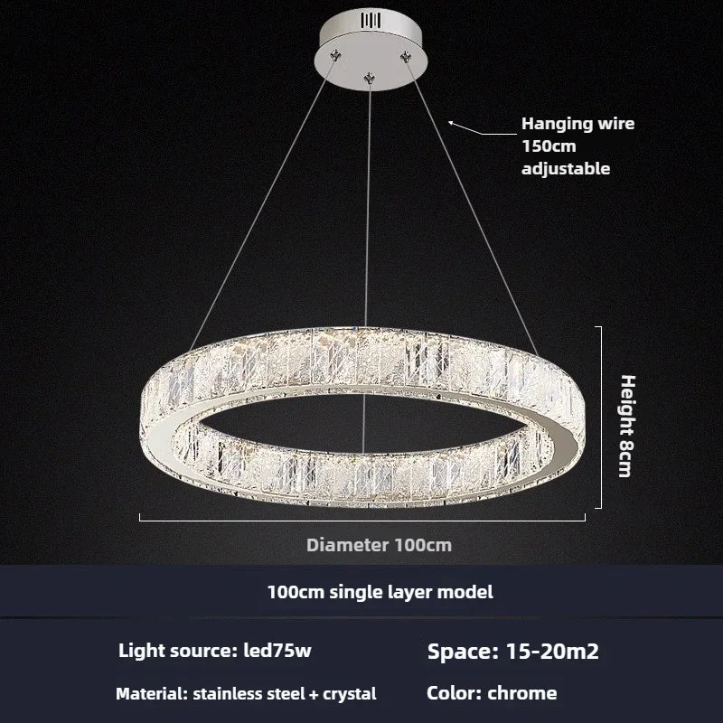 Modern crystal chandelier for elegant lighting