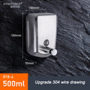 304 stainless steel wall mounted soap dispenser for liquid soap