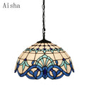 Handmade glass pendant light nordic style peacock home decor