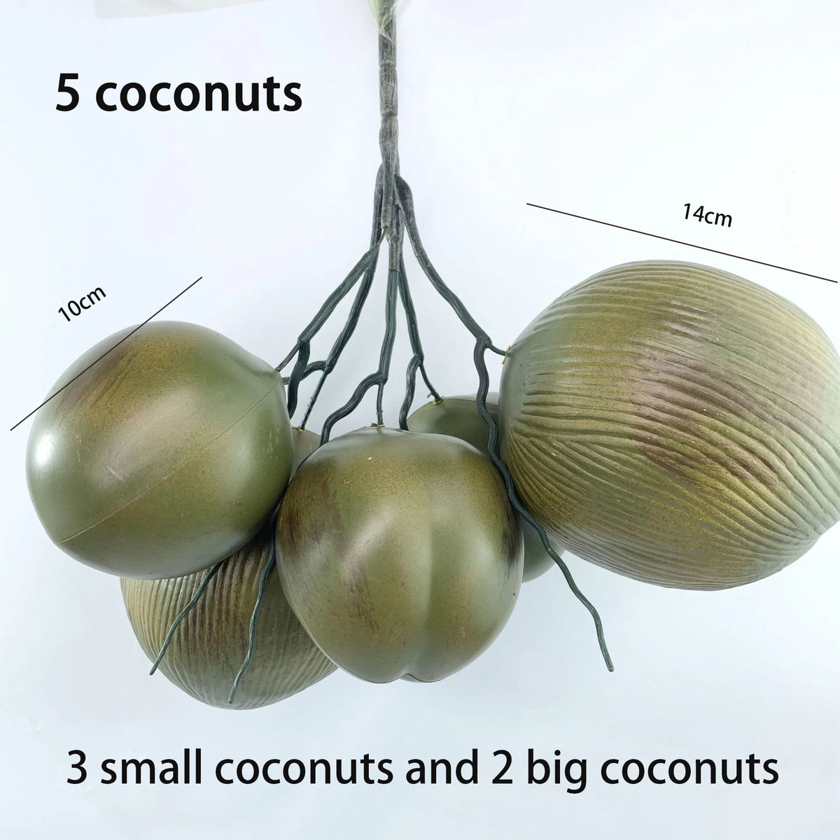 Artificial coconut tree large green plant for indoor decoration - vue 15 sur 15