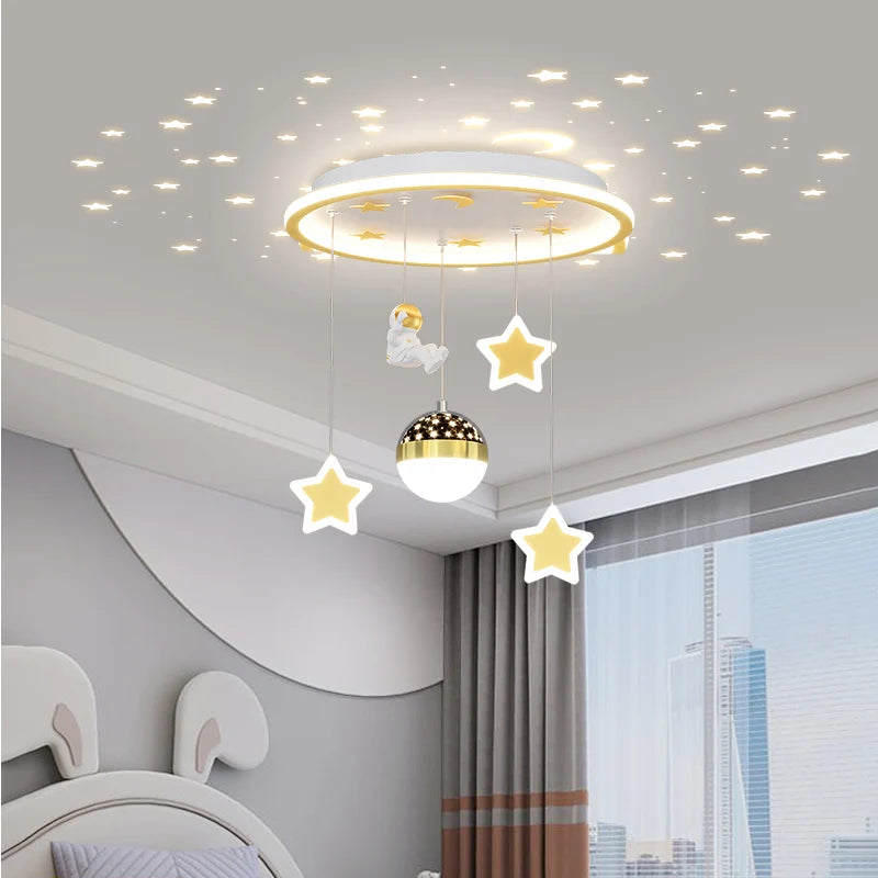 Plafonnier LED en forme d'étoile pour chambre d'enfant - vue 4 sur 9