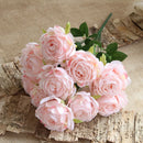 10 artificial flower heads for wedding and festival decoration