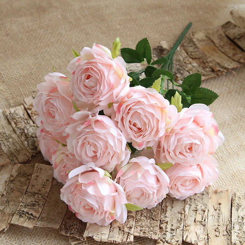 10 artificial flower heads for wedding and festival decoration - vue 6 sur 15