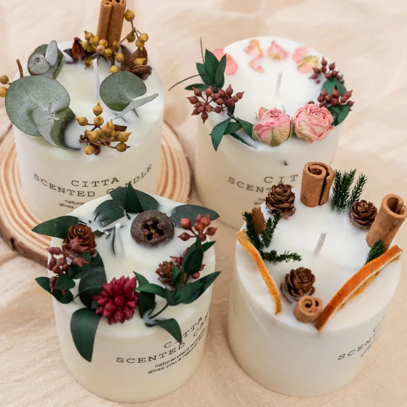 Romantic soy wax aromatherapy candles stress relief relaxation gift