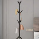 mobile coat rack with branch-shaped hooks for convenient storage