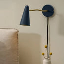 Simple Nordic wall light with switch and adjustable arm