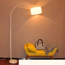 Adjustable LED floor lamp with remote control for interior decor