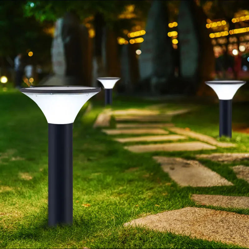 Waterproof solar aluminium garden lamp