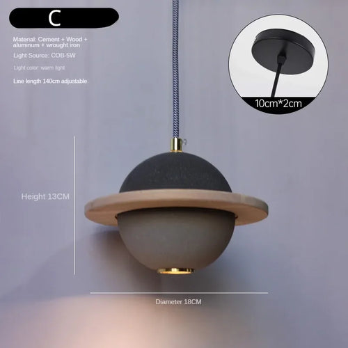 Modern LED chandelier with creative design for children - vue 10 sur 15