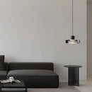 Modern stainless steel and glass designer pendant light