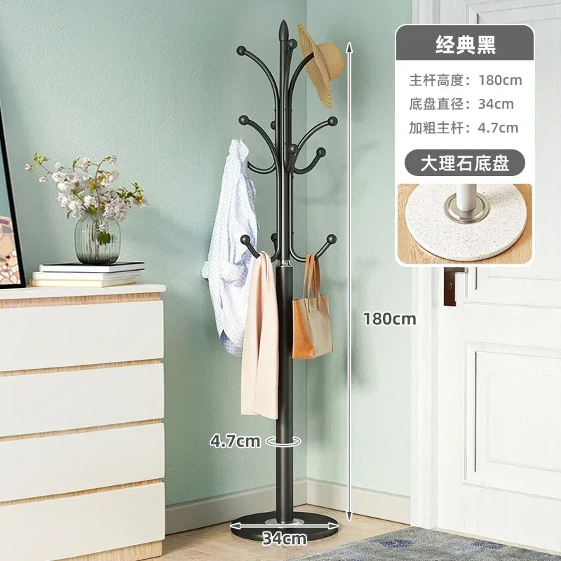 modern metal coat rack with tree design to optimize space - vue 13 sur 13