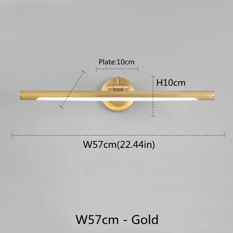 American LED bathroom wall light black bronze vanity lamp modern indoor lighting - vue 8 sur 11