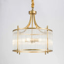 Modern luxury gold copper chandelier with LED lighting
