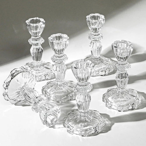 Decorative glass candle holder for weddings and offices