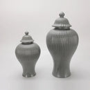decorative ceramic tea and ginger jar with lid