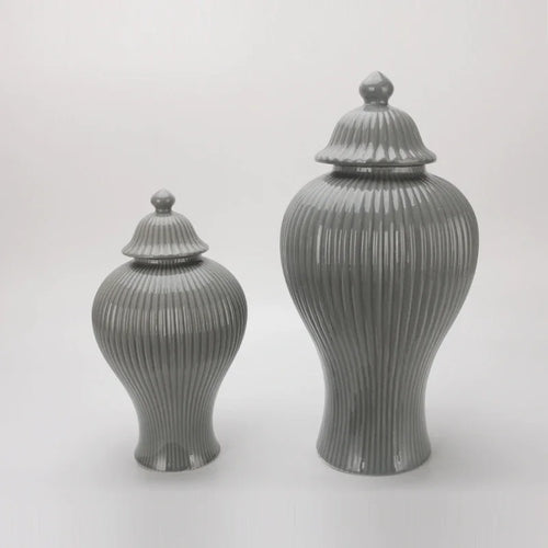 decorative ceramic tea and ginger jar with lid - vue 5 sur 12