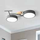 Nordic LED ceiling light with 3 colour temperatures for bicycle motif