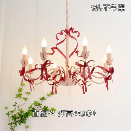 Cute children's chandelier with decorative bow pendant lighting - vue 14 sur 14