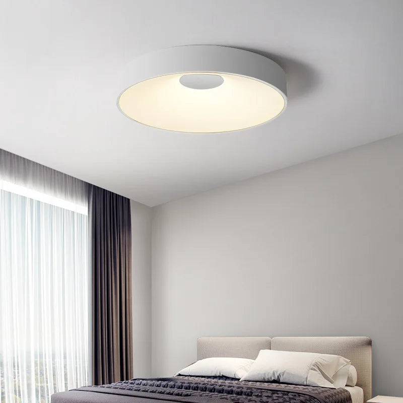 Modern minimalist round LED ceiling light for indoor use