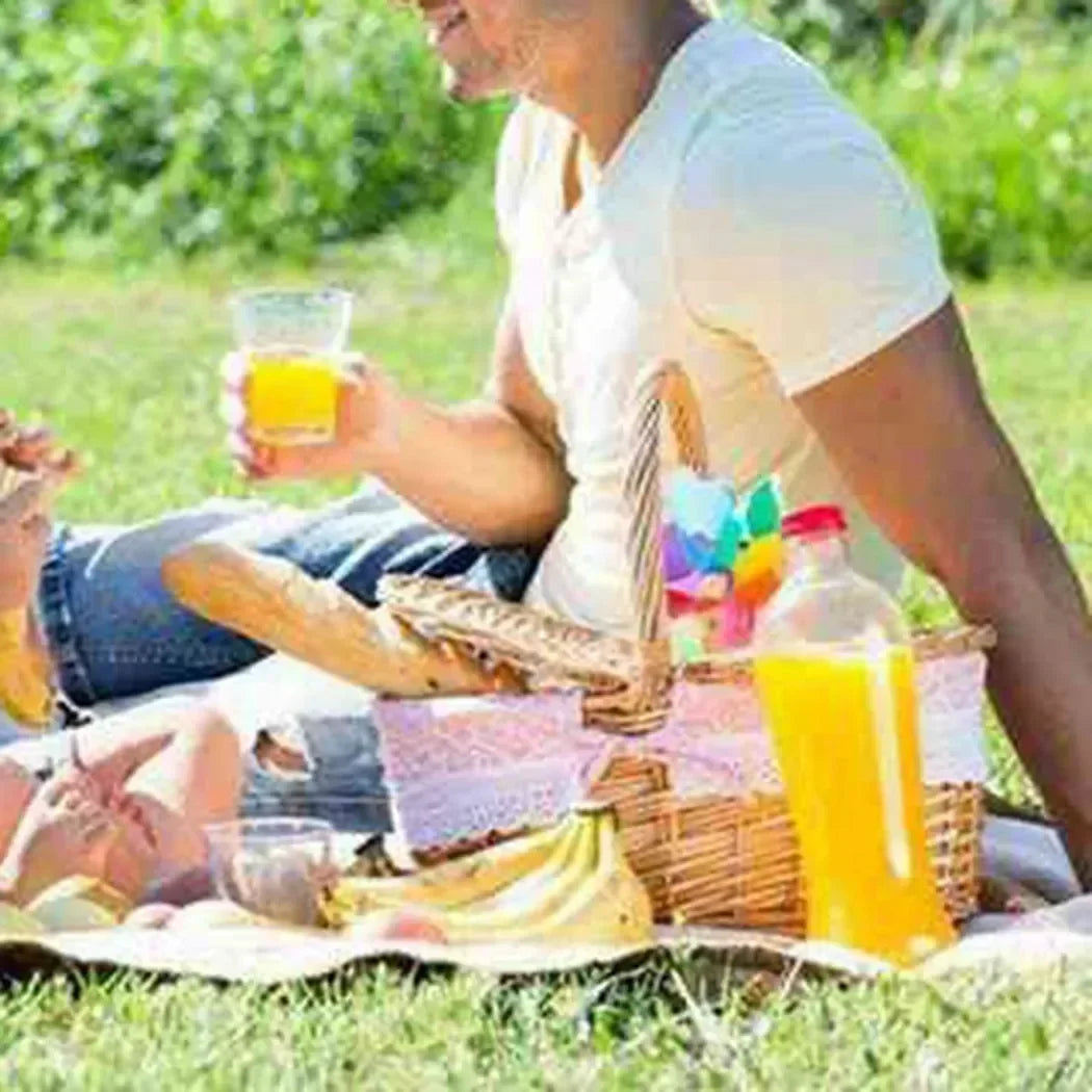 country style wicker basket for picnic and storage