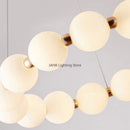 Nordic creative LED magic beans double layer chandelier