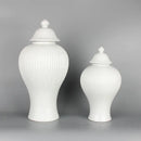decorative ceramic tea and ginger jar with lid