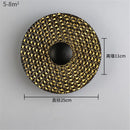 Nordic round metal LED wall light for modern interiors