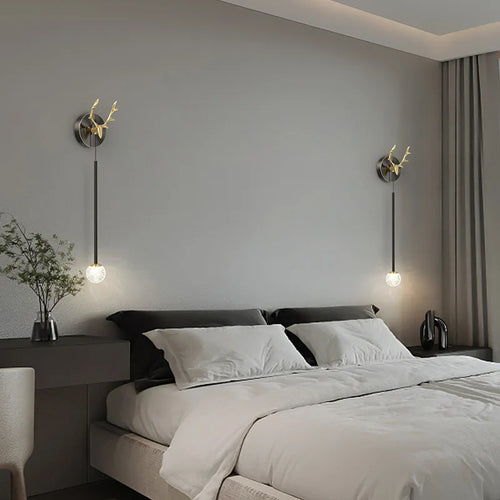 Designer copper wall light for creative and modern interiors - vue 6 sur 9