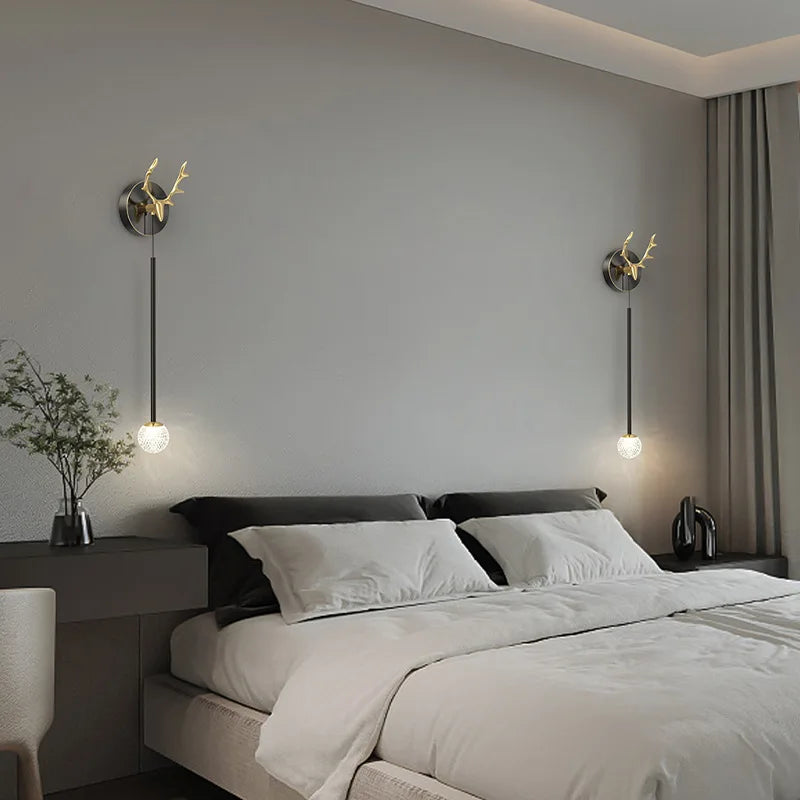 Designer copper wall light for creative and modern interiors - vue 5 sur 9