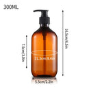 refillable pump bottle for shampoo and shower gel