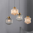 Tinted glass pendant light for modern interior decor