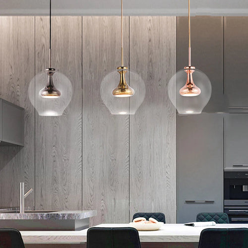 Modern glass pendant for elegant interior decor