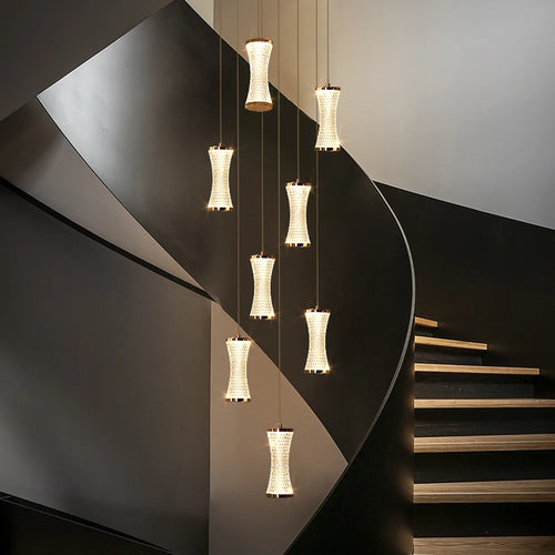 Modern pendant light for a nordic atmosphere in lofts or halls - vue 3 sur 27