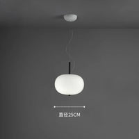 Scandinavian large glass ball pendant light for living room