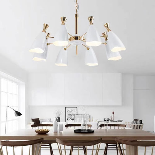 Modern nordic designer chandelier for elegant interiors - vue 6 sur 14