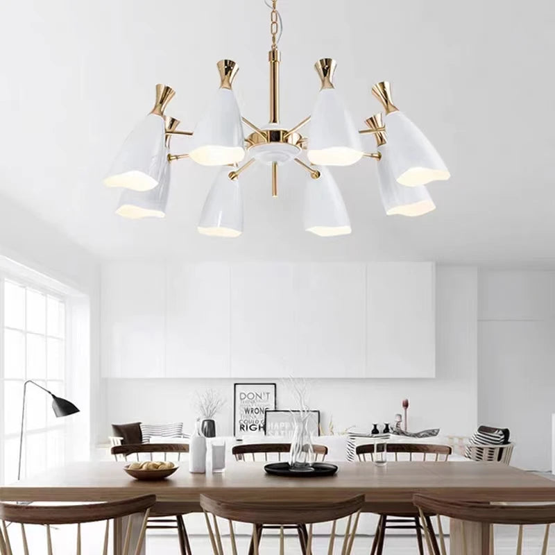 Modern nordic designer chandelier for elegant interiors - vue 6 sur 14