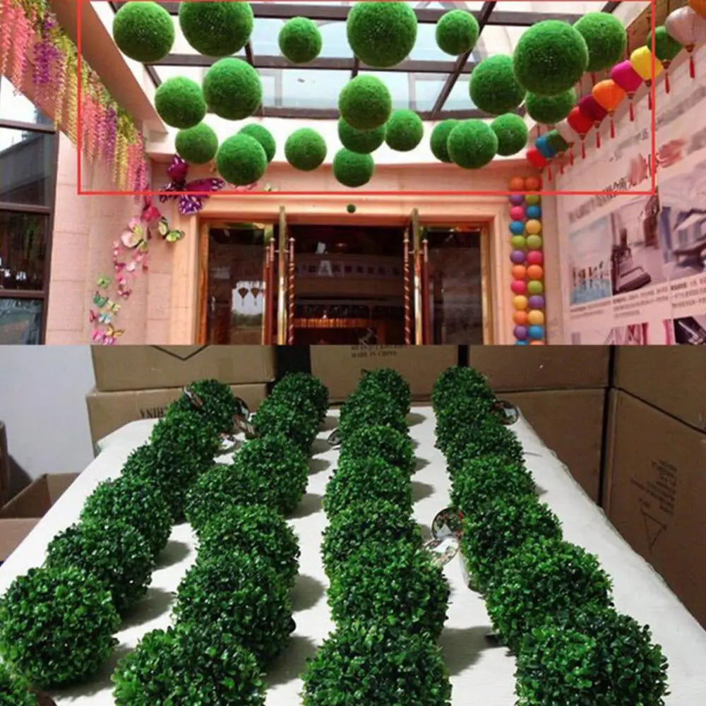 Artificial topiary ball plant for garden, wedding and party decor