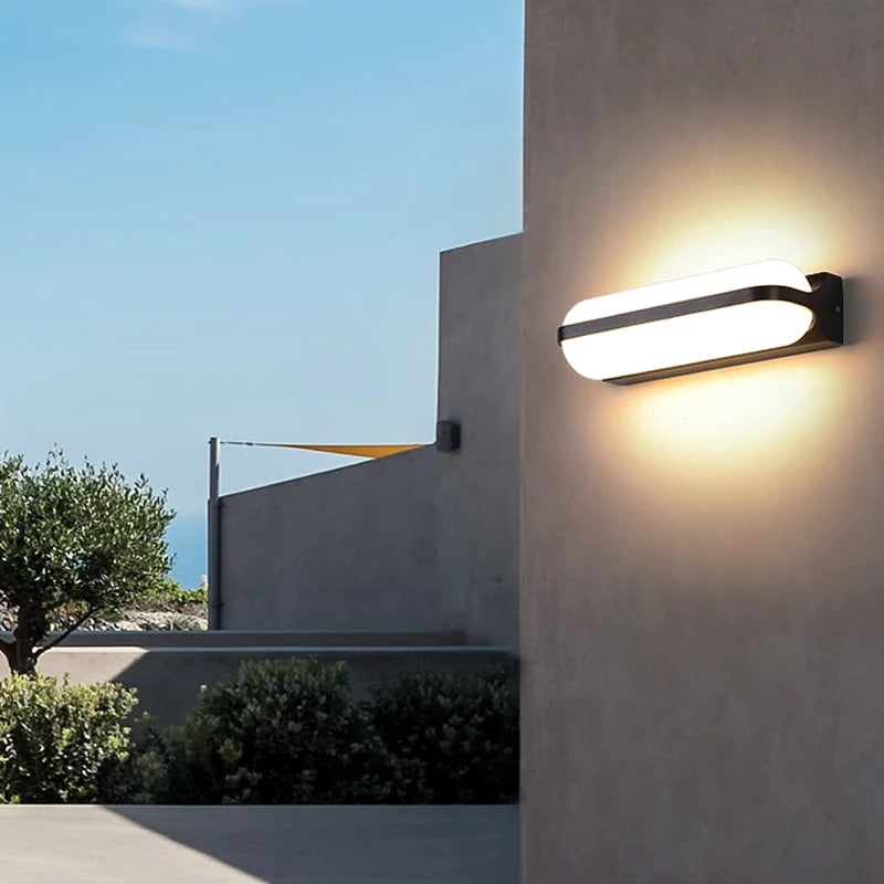 Waterproof LED double head outdoor wall light