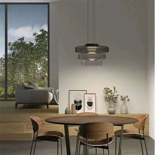 Levels series glass pendant light for modern decor - vue 5 sur 24