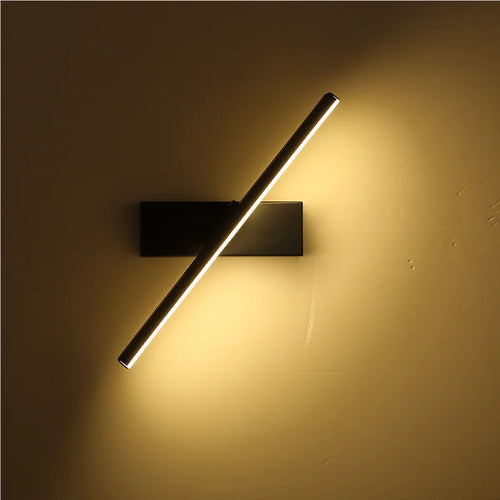Modern minimalist creative rotating LED wall light - vue 7 sur 7