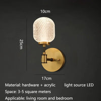 Modern Nordic LED wall light elegant indoor decoration