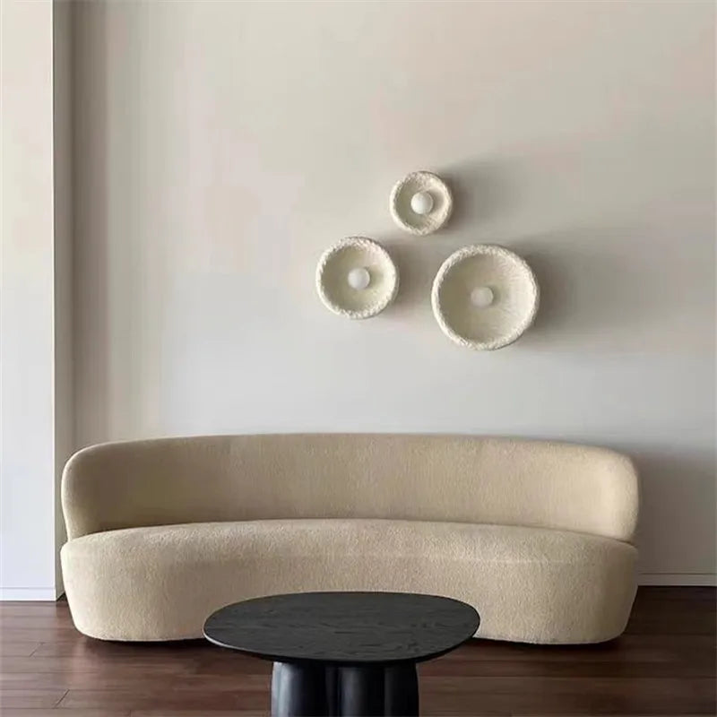 Japanese wabi sabi stone wall light for indoor decor - vue 5 sur 7