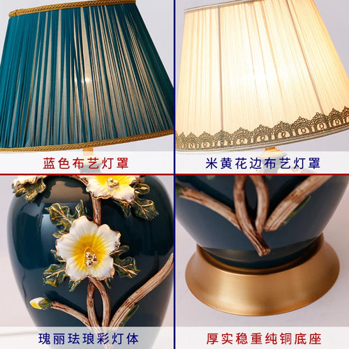 Coloured ceramic table lamp for interior decoration - vue 7 sur 13