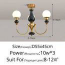 Nordic glass chandelier for a romantic and cosy interior