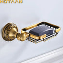 wall-mounted aluminum soap dish for bathroom